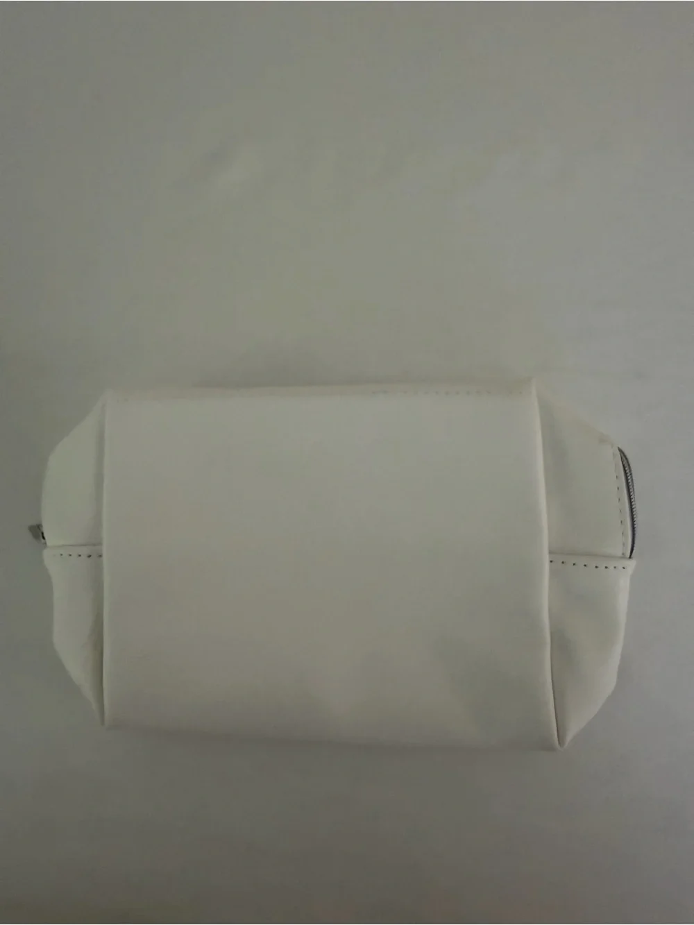 OSEA Cream Vegan Leather Cosmetic Pouch
